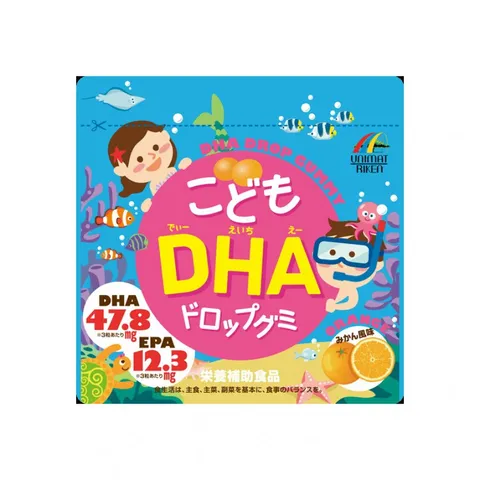 Kẹo hỗ trợ bổ sung DHA cho bé Unimat Riken của Nhật Bản