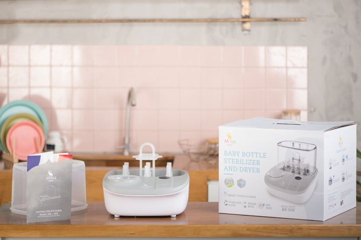 Máy Tiệt Trùng Moaz Bebe MB-005 - Đa Chức Năng Tiệt Trùng, Sấy Khô & Hâm Sữa - Đồ Dùng Thông Minh Cho Mẹ và Bé