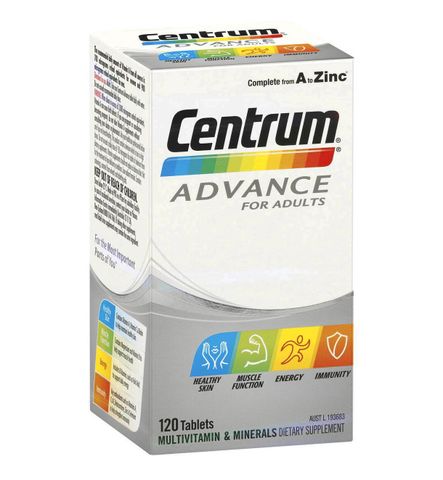 Vitamin Tổng Hợp Centrum Advance For Adults Dành Cho Người Dưới 50 Tuổi - Bổ Sung 25 Chất Dinh Dưỡng Thiết Yếu, Giúp Tăng Cường Sức Khỏe
