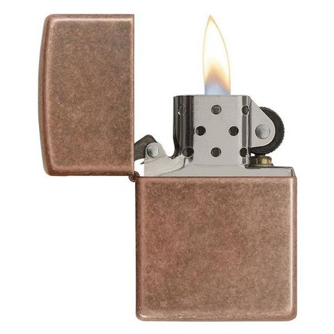 Bật Lửa Zippo Antique Copper 301FB - Đồng Đỏ Giả Cổ Sang Trọng, Chất Lượng Cao, Dùng Xăng Tiêu Chuẩn, Phong Cách Cổ Điển