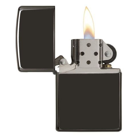 Zippo Ebony 24756 Đen Gỗ Mun - Bật Lửa Cao Cấp Classic với Thiết Kế Đơn Giản, Sang Trọng và Bóng Láng, Hàng Chính Hãng USA