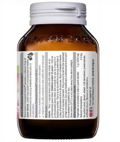 Viên Hỗ Trợ Giảm Mỡ Máu Blackmores Health 60 Viên - Chiết Xuất Tự Nhiên, Hỗ Trợ Tim Mạch, Giảm Cholesterol, Sức Khỏe Toàn Diện