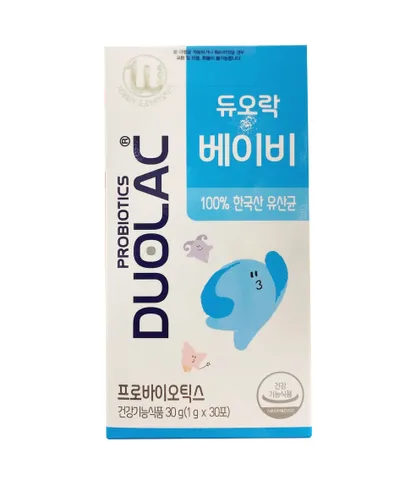 Men vi sinh Duolac dạng gói cho trẻ sơ sinh của Hàn Quốc