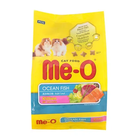 Thức ăn hạt cho mèo con  Me-O Kitten Ocean Fish vị cá biển, 1.1kg