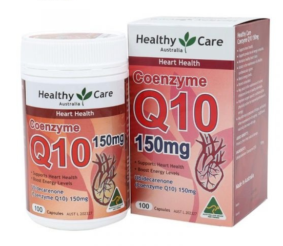 Viên uống Coenzyme Q10 150mg Healthy Care Úc - Hỗ trợ sức khỏe tim mạch và năng lượng, 100 viên
