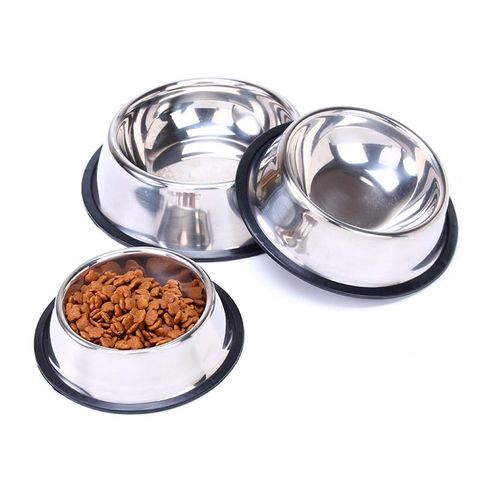 Bát ăn inox không rỉ sét cho chó mèo - Dụng cụ ăn uống cao cấp, chống trơn trượt, dễ vệ sinh, nhiều kích thước lựa chọn