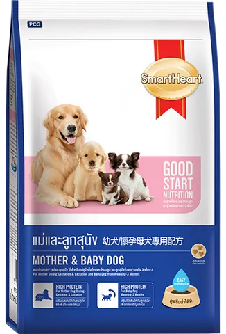 Thức ăn SmartHeart cho chó mang thai và chó sơ sinh