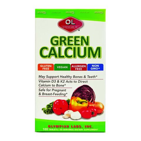 Viên Uống Bổ Sung Canxi Hữu Cơ Olympian Labs Green Calcium - Hỗ Trợ Xương Khớp Chắc Khỏe, Dễ Hấp Thu, 100 Viên