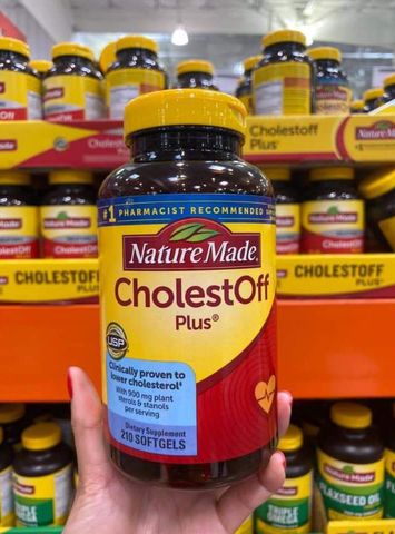 Viên uống hỗ trợ cholesterol Nature Made Cholest Off Plus 210 viên - Hỗ trợ sức khỏe tim mạch chính hãng Mỹ