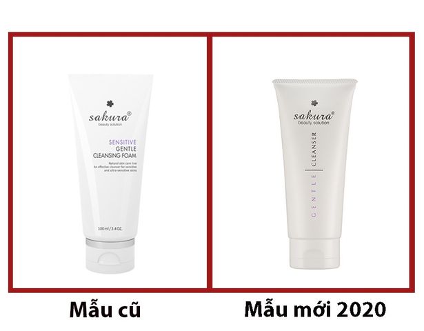 Sữa rửa mặt cho da nhạy cảm Sakura Gentle Cleanser