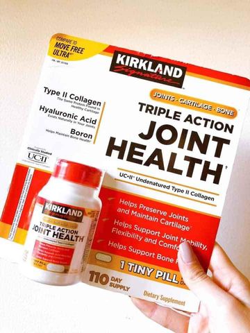 Viên Uống Hỗ Trợ Xương Khớp Kirkland Triple Action Joint Health - 110 Viên Nâng Cao Sức Khỏe Khớp và Xương, Thực Phẩm Chức Năng Tự Nhiên
