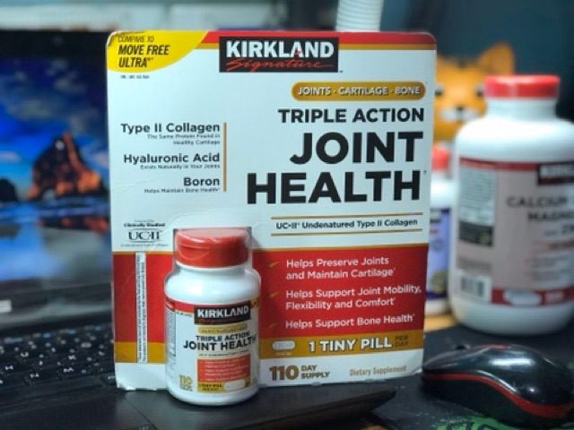 Viên Uống Hỗ Trợ Xương Khớp Kirkland Triple Action Joint Health - 110 Viên Nâng Cao Sức Khỏe Khớp và Xương, Thực Phẩm Chức Năng Tự Nhiên