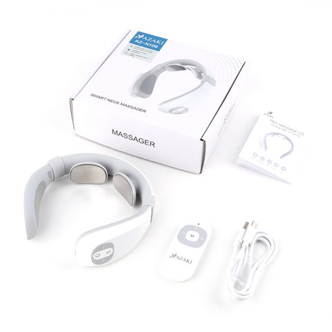 Máy Massage Cổ Thông Minh Azaki N109 - Thiết Bị Giảm Căng Thẳng Vùng Cổ Vai Gáy, Gọn Nhẹ Tiện Dụng, Công Nghệ Xung Điện EMS
