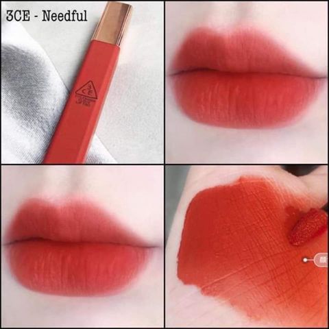 Son Kem 3CE Cloud Lip Tint Needful Đỏ Gạch - Màu Son Đẹp Tự Nhiên, Thời Thượng và Nữ Tính, Đối Tượng Sử Dụng Đa Dạng, Dung Tích 4ml