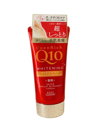 Kem Dưỡng Da Tay Q10 Whitening Medicated - Chăm Sóc Da Tay Mềm Mại, Làm Mờ Vết Chai - Thương Hiệu Kose Nhật Bản 80g