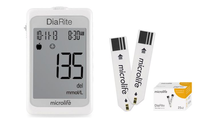 Máy Đo Đường Huyết Microlife DiaRite BGM - Thiết Bị Kiểm Tra Đường Huyết Tại Nhà Chính Xác Nhanh Chóng Trong 5 Giây