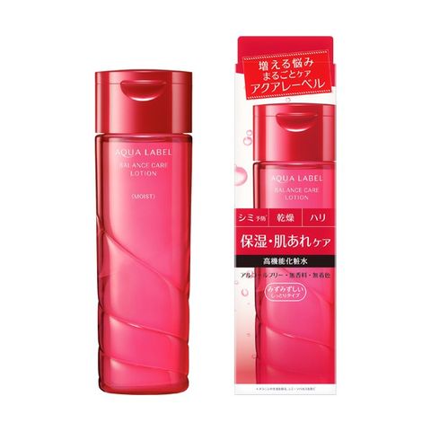 Nước Hoa Hồng Shiseido Aqualabel Đỏ 200ml - Toner Cân Bằng Ẩm Dành Cho Da Thường & Khô, Làm Sạch Sâu, Dưỡng Ẩm Mịn Màng