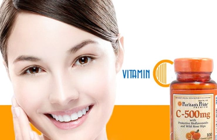 Viên uống bổ sung Vitamin C Puritan’s Pride C-500mg - Tăng cường sức đề kháng, chăm sóc da sáng khỏe, hộp 100 viên chính hãng Mỹ