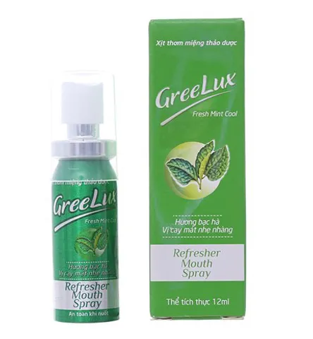 Xịt thơm miệng Greelux giúp khử mùi, hỗ trợ thơm miệng
