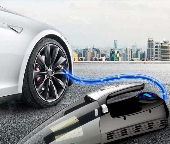 Máy Hút Bụi Kiêm Bơm Xe Cao Cấp R6055 - Thiết Bị Đa Năng Hút Bụi & Bơm Xe Hơi Tiện Lợi, Hiệu Quả Cao