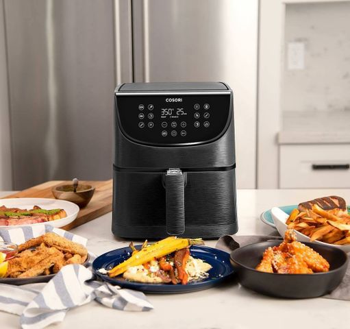 Nồi chiên không dầu Cosori CP158-AF 5.5L 1700W - Thiết kế hiện đại, giảm 85% dầu mỡ, 11 chương trình nấu, bữa ăn ngon miệng dễ dàng.