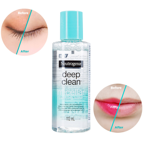 Nước Tẩy Trang Neutrogena Deep Clean Micellar 400ml - Tẩy Trang Sạch Sâu, Dịu Nhẹ, Phù Hợp Mọi Loại Da