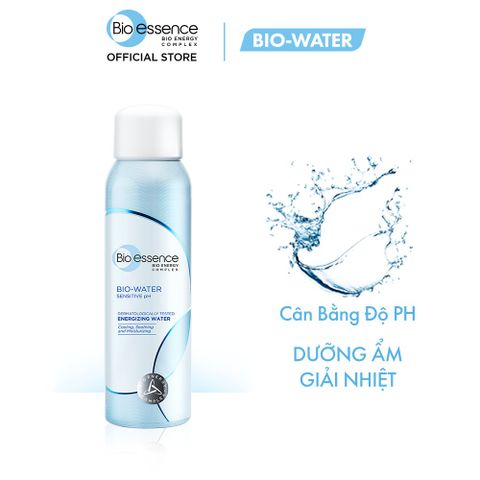 Xịt Khoáng Bio-essence Bio-Water Sensitive pH - Cấp Ẩm Kiềm Dầu Cho Da Nhạy Cảm, Dung Tích 300ml & 100ml