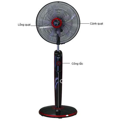 Quạt Đứng Tiross TS956-1 Điều Khiển Từ Xa - 6 Tốc Độ, Hẹn Giờ 8 Tiếng, Thiết Kế Sang Trọng, Làm Mát Hiệu Quả Cho Mùa Hè