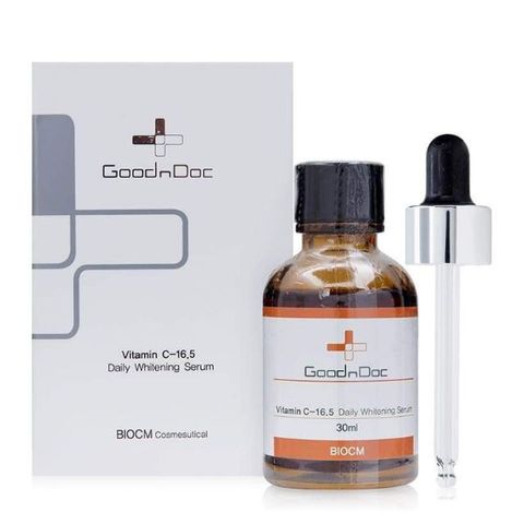 Serum Vitamin C GoodnDoc 30ml - Dưỡng Trắng Da, Chống Lão Hóa và Tái Tạo Da Mịn Màng, Giảm Thâm Nám Hiệu Quả