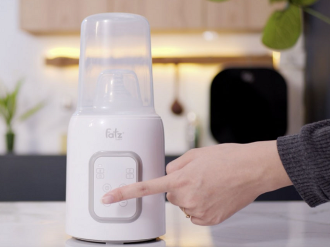 Máy Hâm Sữa và Tiệt Trùng Điện Tử Fatzbaby Mono 7 FB3010TN - 4 Trong 1, An Toàn, Tiện Lợi Cho Mẹ Và Bé