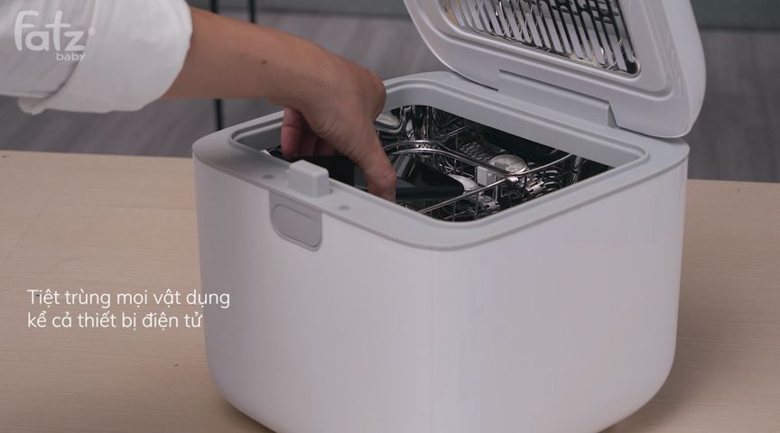 Máy Tiệt Trùng Sấy Khô Bình Sữa UV Fatzbaby Thunder 4 FB4716TN - Dung Tích 10 Lít, Tiệt Trùng Nhanh Chóng và Hiệu Quả cho Mẹ Bỉm Sữa