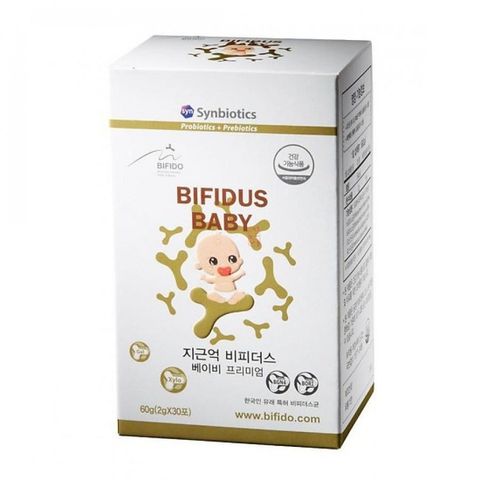 Men vi sinh Bifido Bifidus Baby - Hỗ trợ tiêu hóa và tăng cường miễn dịch cho trẻ biếng ăn, 30 gói x 2g, sản phẩm nhập khẩu Hàn Quốc