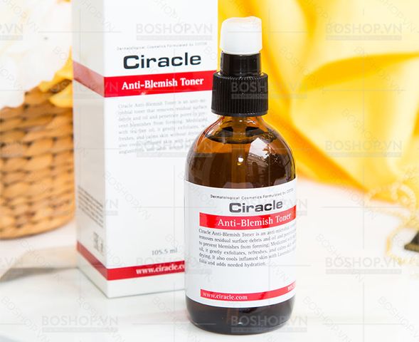 Nước Hoa Hồng Ciracle Anti-Blemish Toner 105.5ml - Giúp Giảm Mụn, Kháng Viêm, Cân Bằng Độ Ẩm Cho Da Nhờ Chiết Xuất Thiên Nhiên