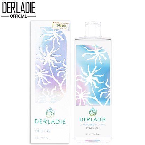 Nước Tẩy Trang Ngừa Mụn Derladie - Cleansing Water Chiết Xuất Cây Phỉ 500ml - Làm Sạch Da, Ngăn Ngừa Mụn Hiệu Quả Cho Da Nhạy Cảm