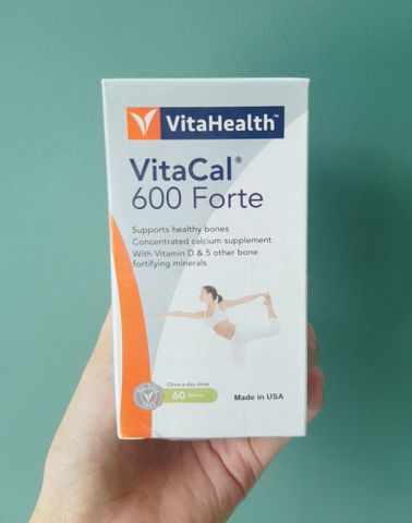 Viên uống canxi VitaHealth VitaCal - Bổ sung canxi và vitamin D3 hỗ trợ xương chắc khỏe, ngừa đau nhức xương khớp hiệu quả