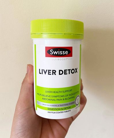 [Hàng nhập khẩu] Viên uống thải độc gan Swisse Liver Detox Úc - Hỗ trợ phục hồi chức năng gan tự nhiên, 120 viên bổ gan an toàn