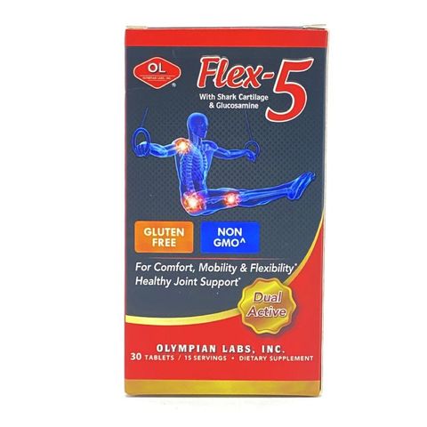Viên Uống Hỗ Trợ Xương Khớp Flex 5 Olympian Labs của Mỹ - Giảm Đau Khớp, Tăng Cường Sức Khỏe Khớp và Xương