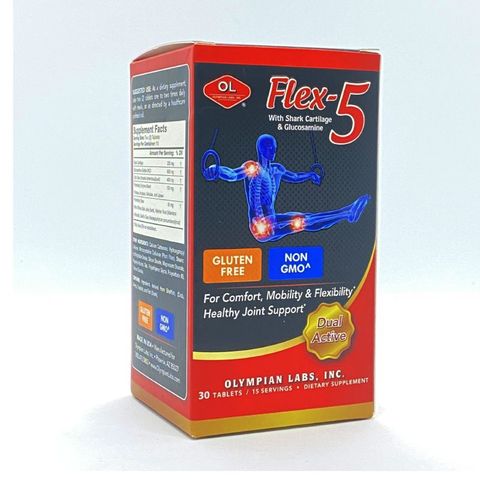 Viên Uống Hỗ Trợ Xương Khớp Flex 5 Olympian Labs của Mỹ - Giảm Đau Khớp, Tăng Cường Sức Khỏe Khớp và Xương