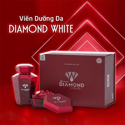 Viên Uống Dưỡng Trắng Da Diamond White Cao Cấp - Hỗ Trợ Trắng Sáng, Căng Mịn, Chống Lão Hóa Da, Phù Hợp Mọi Loại Da