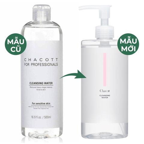 Nước tẩy trang Chacott For Professionals Nhật Bản 500ml - Sạch sâu, chiết xuất thảo mộc, cho mọi loại da, không dầu, không cồn, dịu nhẹ.