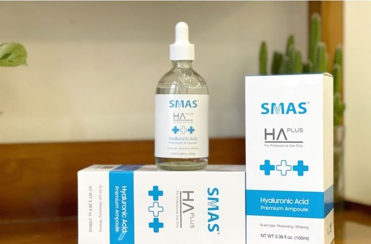 Serum Smas HA Plus 100ml - Dưỡng ẩm sâu và làm sáng da với Hyaluronic Acid - Chăm sóc da mịn màng, căng bóng từ thương hiệu Hàn Quốc