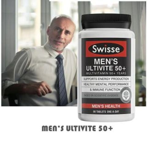 Vitamin Tổng Hợp Swisse Men’s Ultivite 50+ - Hỗ Trợ Sức Khỏe Nam Giới Trên 50 Tuổi - 41 Vitamin & Khoáng Chất Cao Cấp