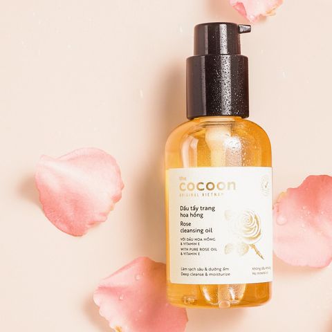 Dầu Tẩy Trang Cocoon Chiết Xuất Hoa Hồng 140ml - Làm Sạch Sâu, Dưỡng Ẩm, Dành Cho Da Nhạy Cảm