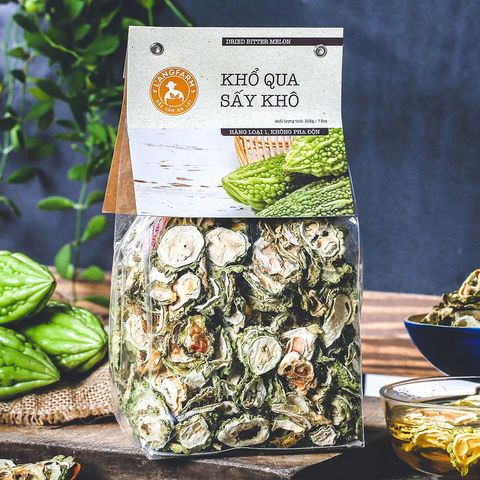 Combo 2 Bịch Khổ Qua Sấy Khô L'angfarm 225g - Giải Độc, Thanh Nhiệt, Hỗ Trợ Sức Khỏe Tự Nhiên, Quà Tặng Hữu Ích