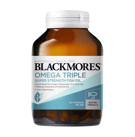 Dầu Cá Blackmores Omega Triple 150 Viên - Giải Pháp Tối Ưu Hóa Omega-3 Tốt Cho Xương Khớp và Sức Khỏe Tổng Thể