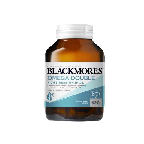 Dầu Cá Gấp Đôi Omega-3 Blackmores Omega Double Úc - Viên Nang Dễ Nuốt, Tốt Cho Mắt, Tim Mạch, Làm Đẹp Da, 90 Viên