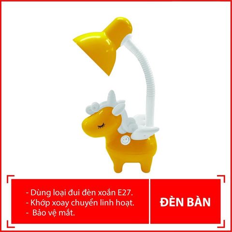 Đèn Bàn Học Chống Cận Điện Quang ĐQ DKL16 Kỳ Lân - Đèn LED Bảo Vệ Thị Lực Cho Trẻ Em, Thiết Kế Dễ Thương, Ánh Sáng Dịu Mắt