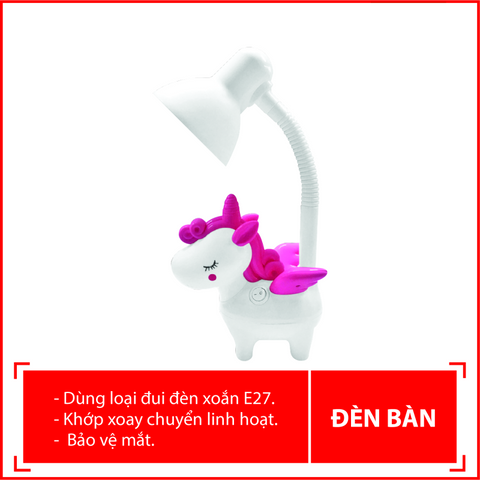 Đèn Bàn Học Chống Cận Điện Quang ĐQ DKL16 Kỳ Lân - Đèn LED Bảo Vệ Thị Lực Cho Trẻ Em, Thiết Kế Dễ Thương, Ánh Sáng Dịu Mắt