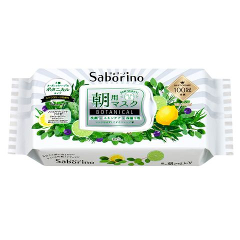 Mặt nạ giấy buổi sáng Saborino 3 trong 1 - Cấp ẩm chuyên sâu cho da, tiện lợi chỉ 60 giây, hương trái cây tự nhiên