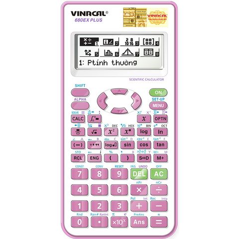 Máy Tính Vinacal 680EX Plus - Hỗ Trợ Giải Toán Nhanh Chuyên Dụng Cho Học Sinh, Màn Hình LCD Độ Phân Giải Cao, Bảo Hành 2 Năm